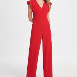 New size 14 red jumpsuit, beautiful, sliming